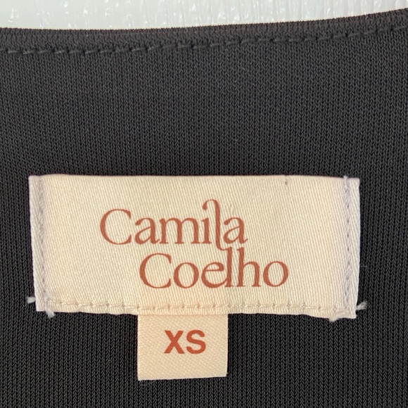 Camila Coelho Marisol Black Ruffle Jumpsuit Jumper XS New with Tags - Picture 6 of 14